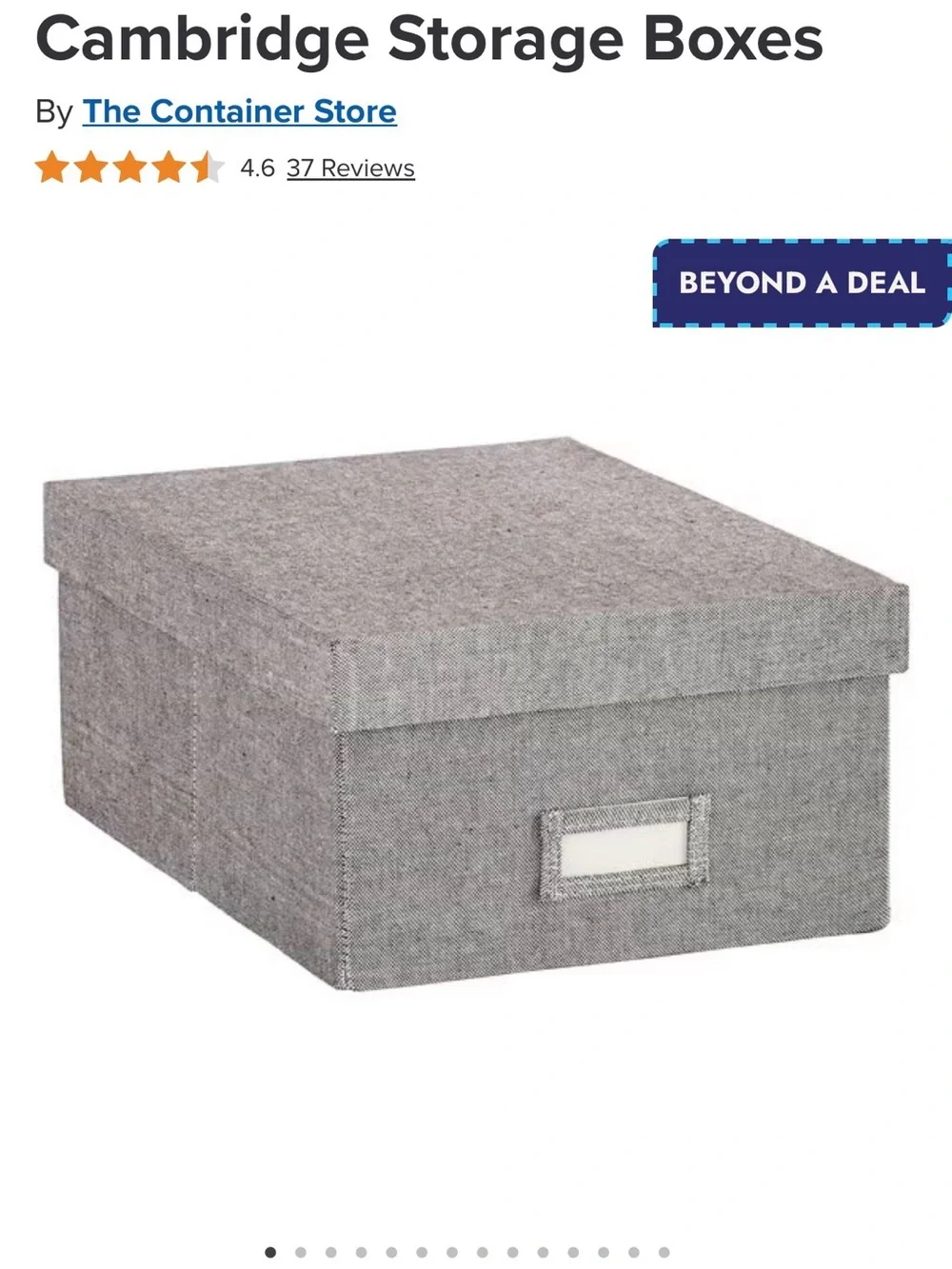 Container Store Cambridge Storage Boxes (2) - Picture 1 of 6